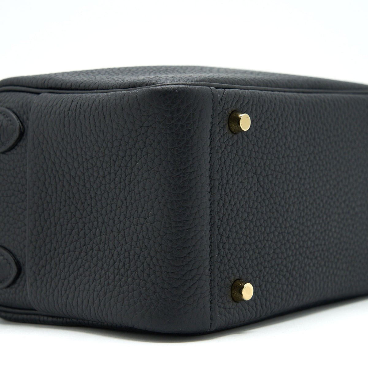 HERMES MINI LINDY BLACK GHW
