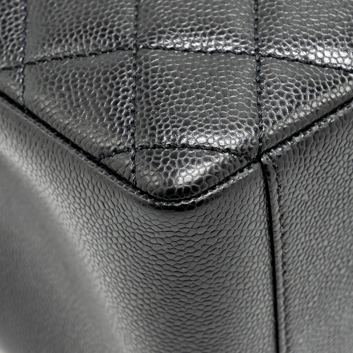CHANEL GRAND SHOPPING TOTE / GST CAVIAR BLACK SHW