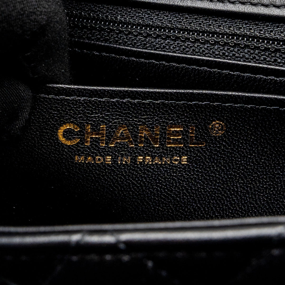 CHANEL MINI SQUARE FLAP BAG LAMBSKIN BLACK LGHW (MICROCHIP)