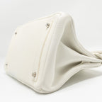 HERMES SHOULDER BIRKIN CLEMENCE BLANC SHW