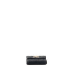 Chanel Crystal CC Card Holder Velvet Black LGHW