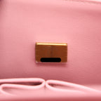 CHANEL 22C SMALL CLASSIC DOUBLE FLAP BAG CAVIAR PINK LGHW (MICROCHIP)
