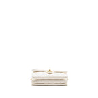 Chanel 23B GOLD PILLAR ADJUSTMENT CHAIN FLAP BAG Lambskin White GHW (Micorchip)