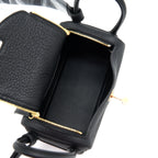 HERMES MINI LINDY BLACK GHW