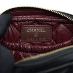 CHANEL SMALL ZIPPER VANITY POUCH CAVIAR BLACK LGHW