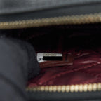 CHANEL SMALL ZIPPER VANITY POUCH CAVIAR BLACK LGHW
