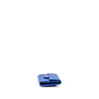 Chanel Small Classic Flap Wallet Lambskin Dark Blue SHW