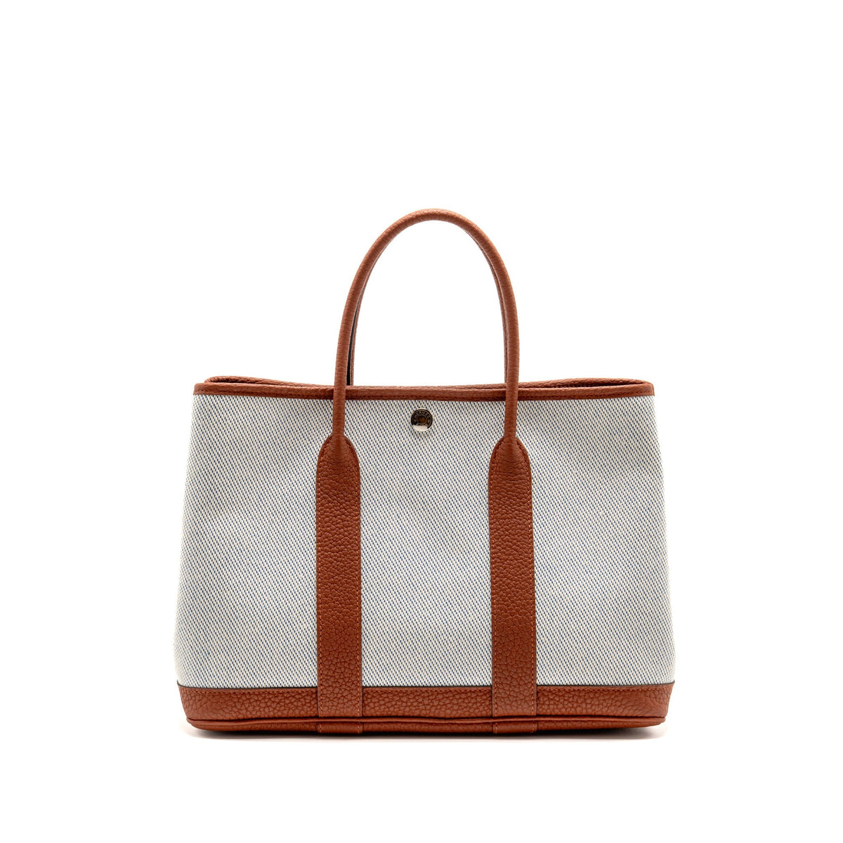 Hermes Garden Party 30 Negonda/Canvas Ecru-Bleu Bil/Cuivre SHW