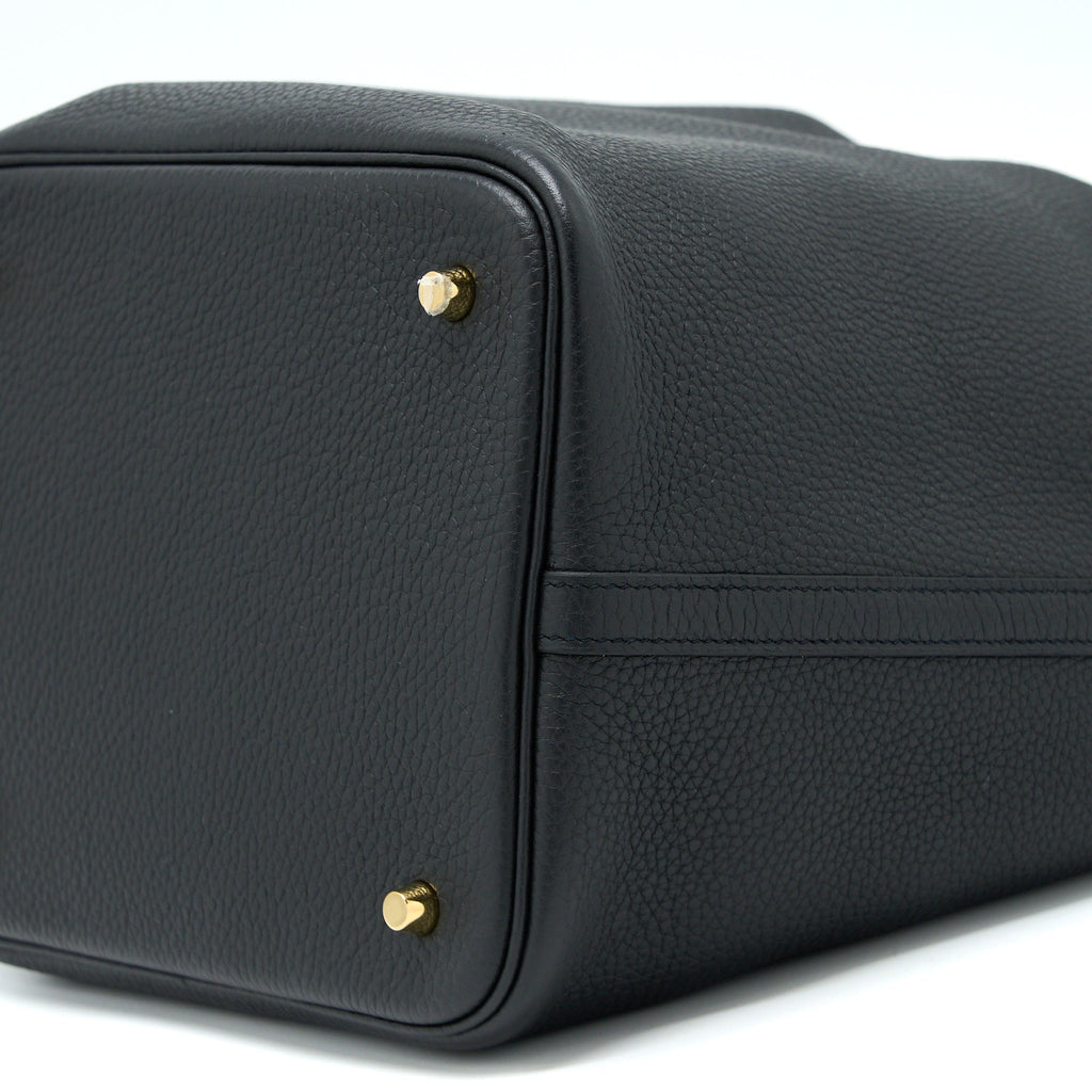 Hermes Picotin 22 Lock Bag Clemence Black GHW