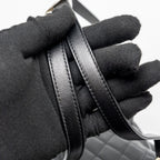 CHANEL 24P MINI DUMA BACKPACK CALFSKIN BLACK LGHW (MICROCHIP)