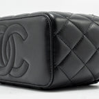 CHANEL LONG VANITY CASE LAMBSKIN SO BLACK (MICROCHIP)