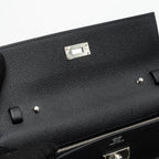Hermes Classic Kelly To Go Epsom Black SHW
