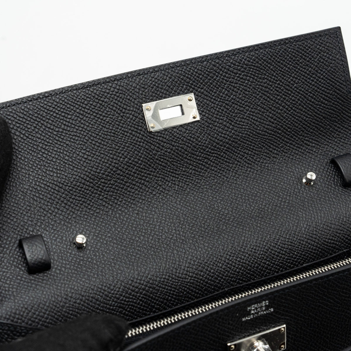 Hermes Classic Kelly To Go Epsom Black SHW