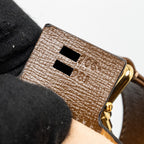 GUCCI JACKIE 1961 SMALL SHOULDER BAG GG SUPREME CANVAS/CALFSKIN BROWN/MULTICOLOUR GHW