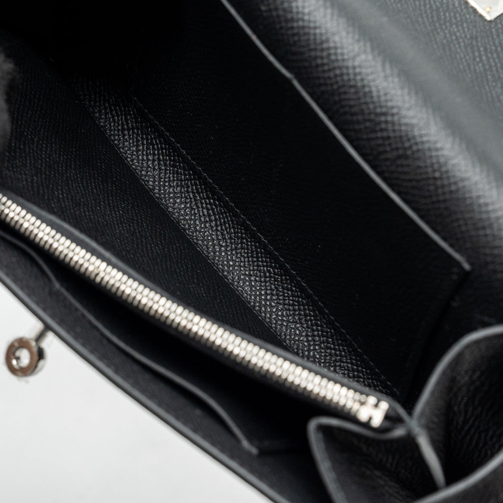 Hermes Classic Kelly To Go Epsom Black SHW
