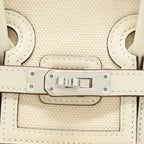 HERMES BIRKIN 25 CARGO CANVAS/SWIFT ECRU/NATA SHW