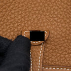 Hermes Mini Evelyne Clemence Gold GHW