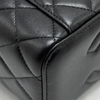 CHANEL LONG VANITY CASE LAMBSKIN SO BLACK (MICROCHIP)