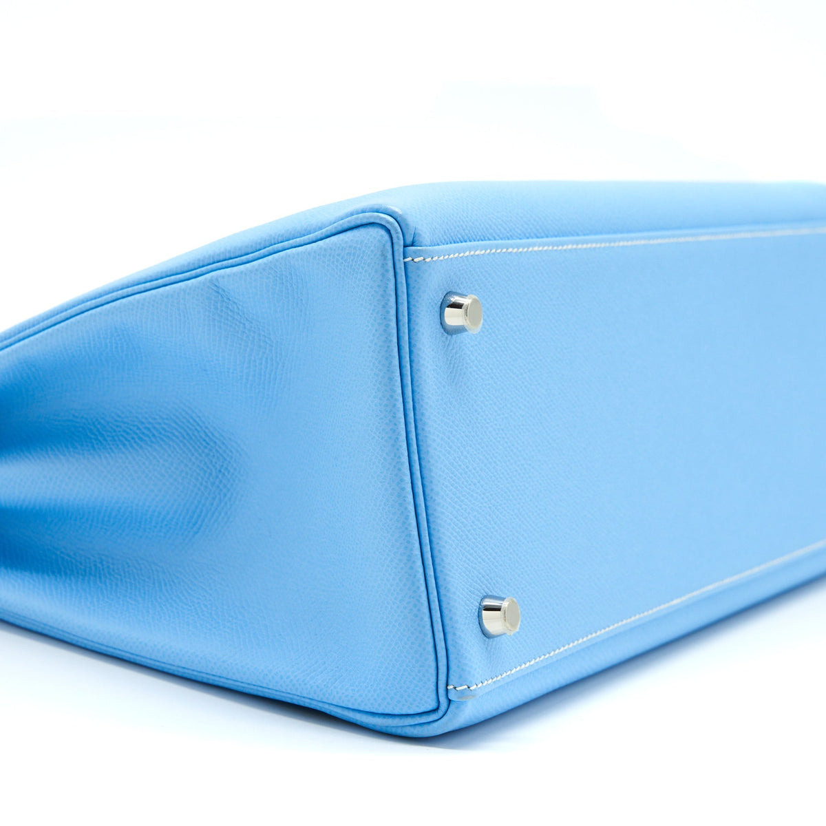Hermes Kelly 35 Epsom 7N Celeste SHW