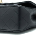 CHANEL MINI RECTANGULAR WITH COCO BAG CHARM LIMITED EDITION LAMBSKIN BLACK LGHW