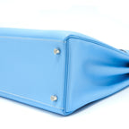 Hermes Kelly 35 Epsom 7N Celeste SHW