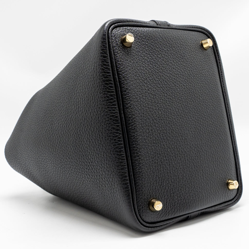 Hermes Picotin 18 Lock Bag Clemence BLACK GHW
