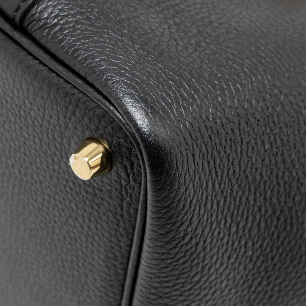 Hermes Picotin 18 Lock Bag Clemence BLACK GHW