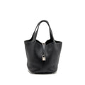Hermes Picotin 22 lock bag clemence black SHW