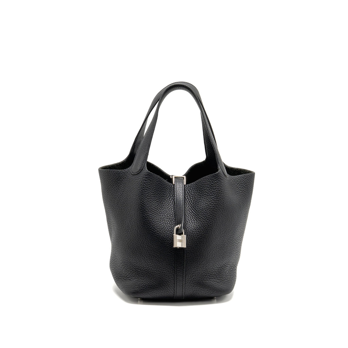 Hermes Picotin 22 lock bag clemence black SHW