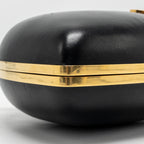 Saint Laurent/YSL Boite Love Clutch with Chain Leather Black GHW