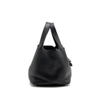 Hermes Picotin 22 lock bag clemence black SHW