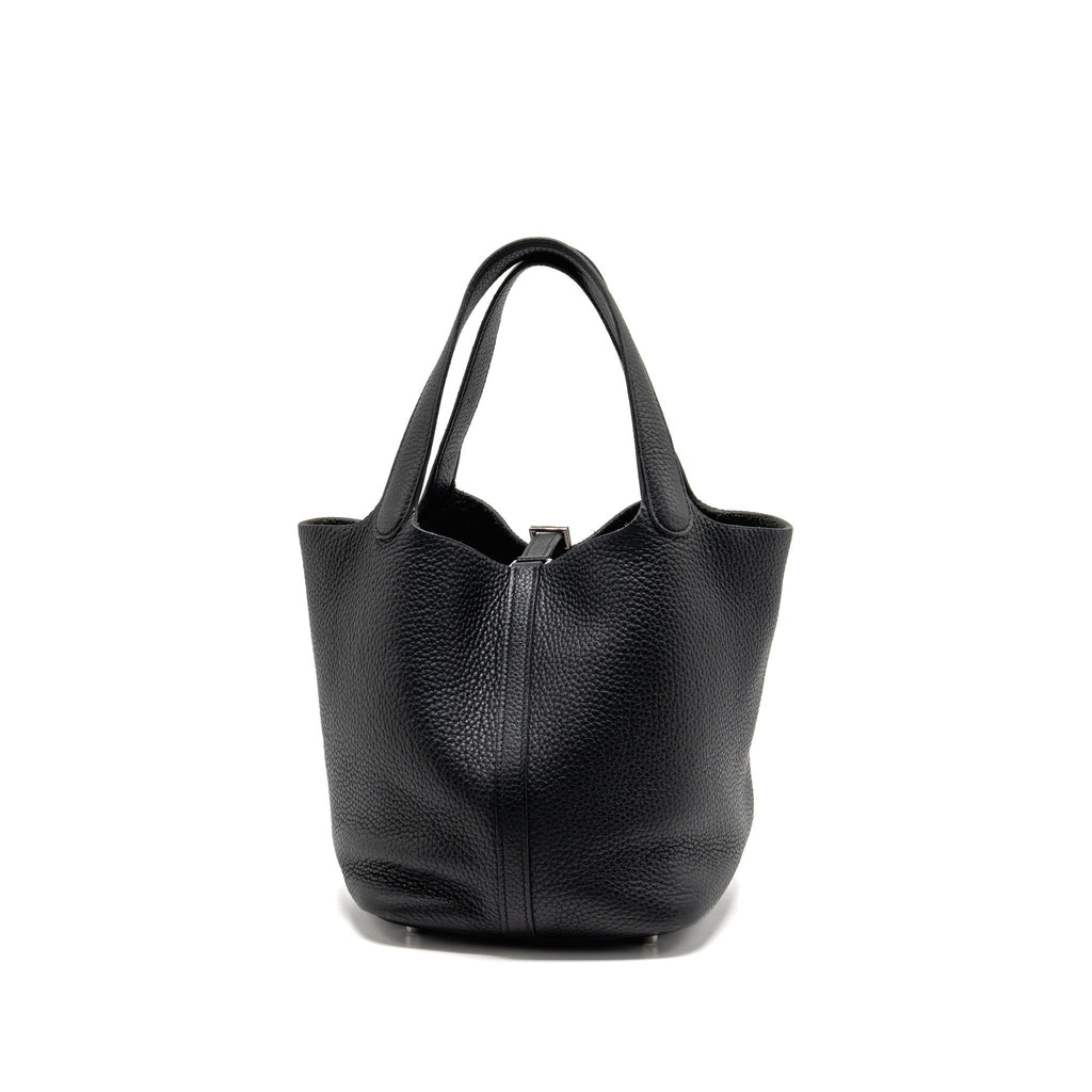 Hermes Picotin 22 lock bag clemence black SHW
