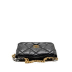 Chanel Medium 19 bag goatskin black multicolor hardware