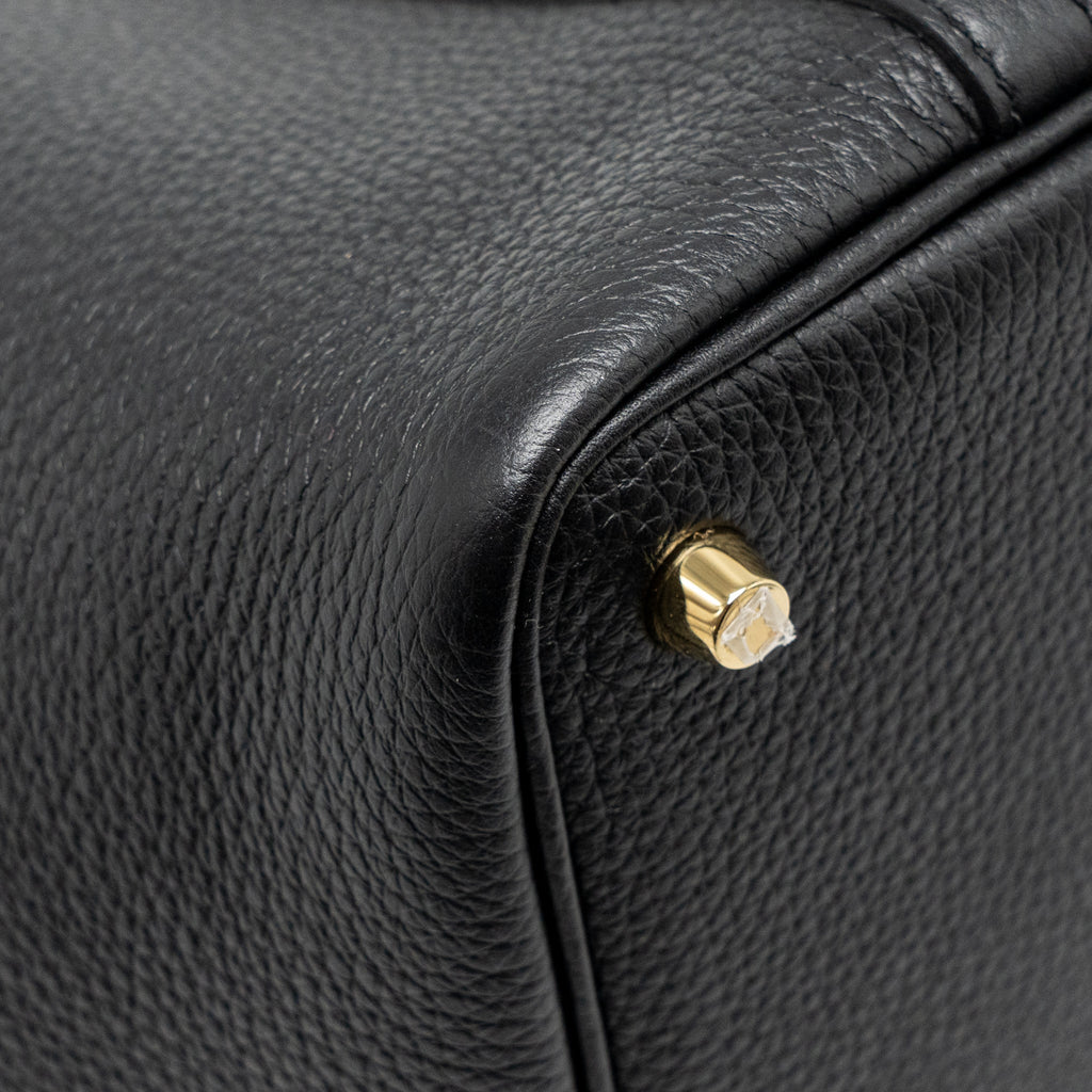 Hermes Picotin 18 Lock Bag Clemence BLACK GHW
