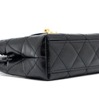 CHANEL 24P MINI NANO KELLY SHOPPER CALFSKIN BLACK GHW(MICROCHIP)