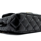 CHANEL 23C SMALL HOBO BAG SHINY CALFSKIN BLACK GHW (MICROCHIP)