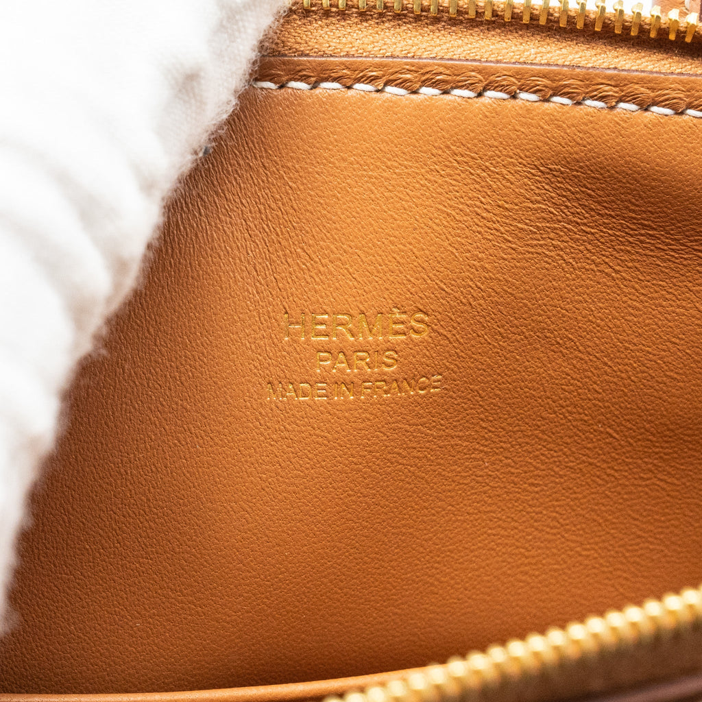 Hermes Mini Bolide evercolor gold GHW