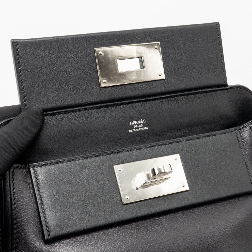 Hermes Mini 24/24 2424-21 Evergrain/Swift Black SHW