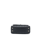 CHANEL SMALL COCO HANDLE FLAP BAG CAVIAR BLACK LGHW (MICROCHIP)