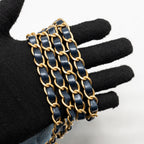 CHANEL MINI RECTANGULAR FLAP BAG DENIM BLUE GHW (MICROCHIP)