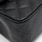 CHANEL JUMBO CLASSIC DOUBLE FLAP BAG CAVIAR BLACK GHW