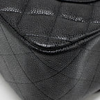 CHANEL JUMBO CLASSIC DOUBLE FLAP BAG CAVIAR BLACK GHW