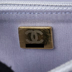 CHANEL BOY WALLET ON CHAIN CAVIAR LIALIC / LIGHT PURPLE LGHW (MICROCHIP)