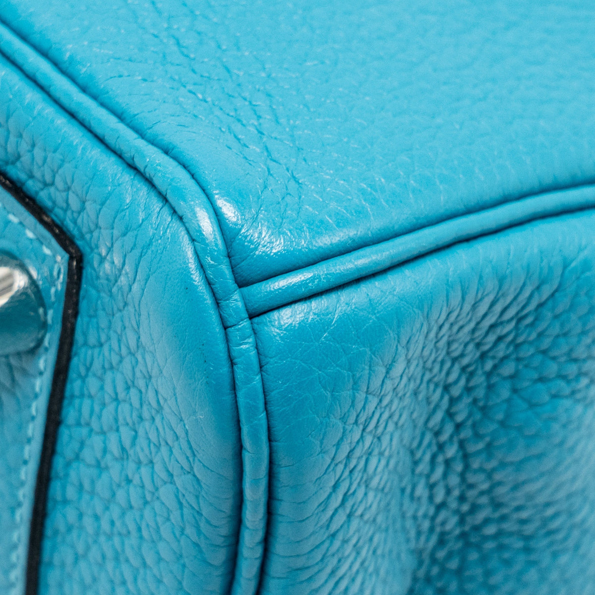 Hermes Birkin 30 Clemence Blue Paon SHW