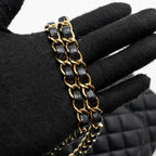 CHANEL MEDIUM CLASSIC DOUBLE FLAP BAG CAVIAR BLACK GHW (MICROCHIP)
