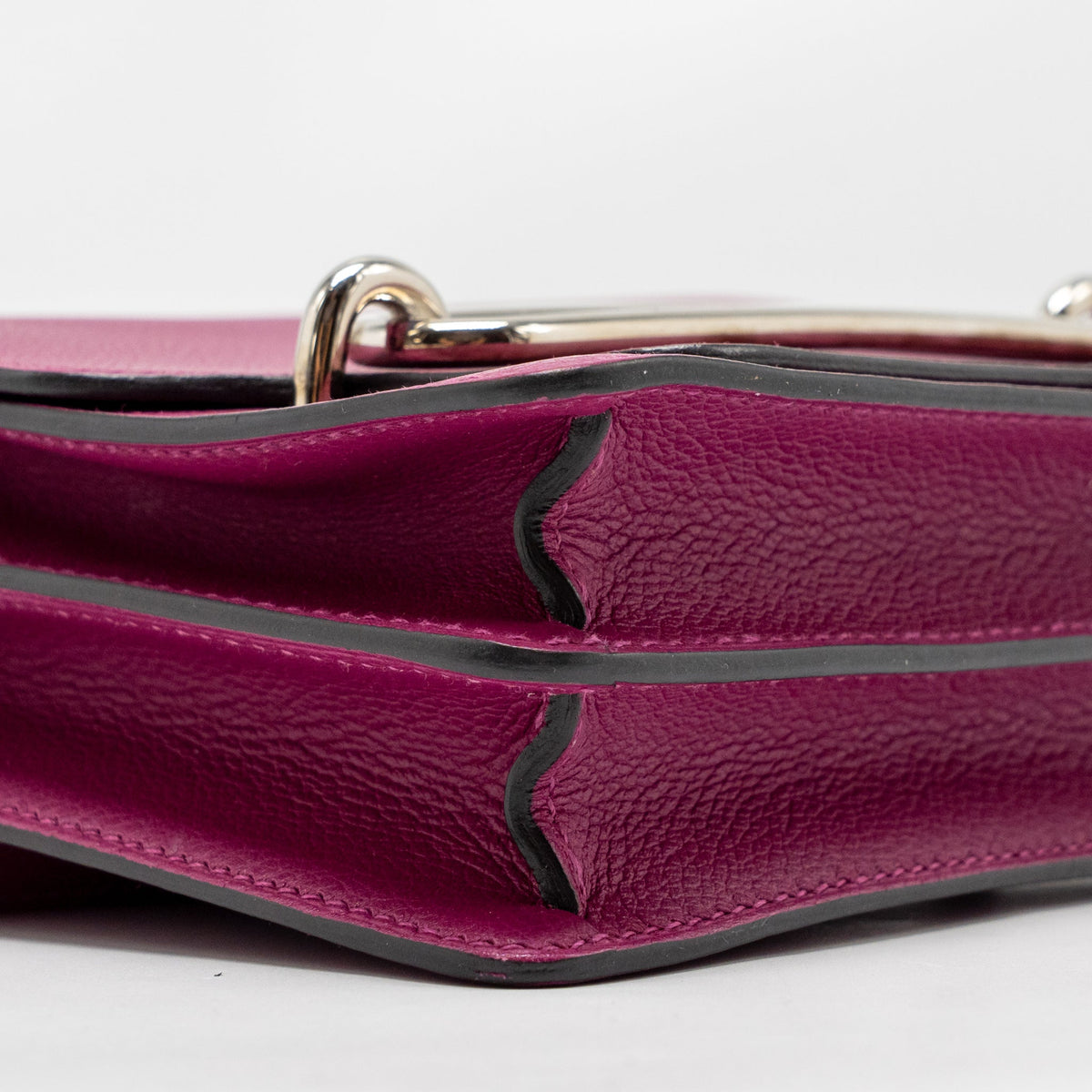 Hermes Mini Roulis Evercolor Rose Purple SHW