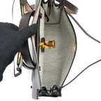 Hermes Herbag 31 Berline Canvas Noir/Ecru-Noir/Ebene GHW