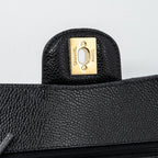 CHANEL SMALL CLASSIC DOUBLE FLAP BAG CAVIAR BLACK GHW