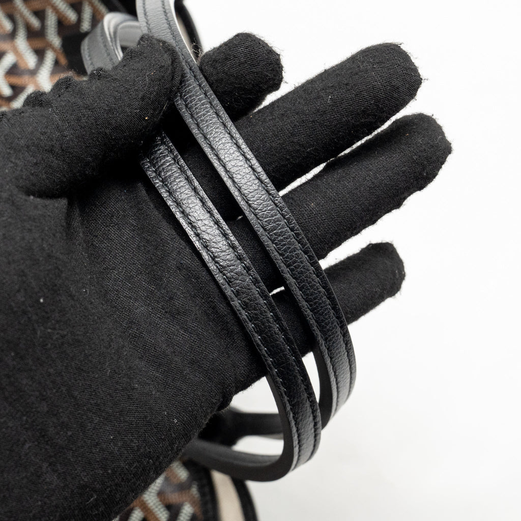 Goyard Saint Louis GM tote bag goyardline canvas / calfskin black