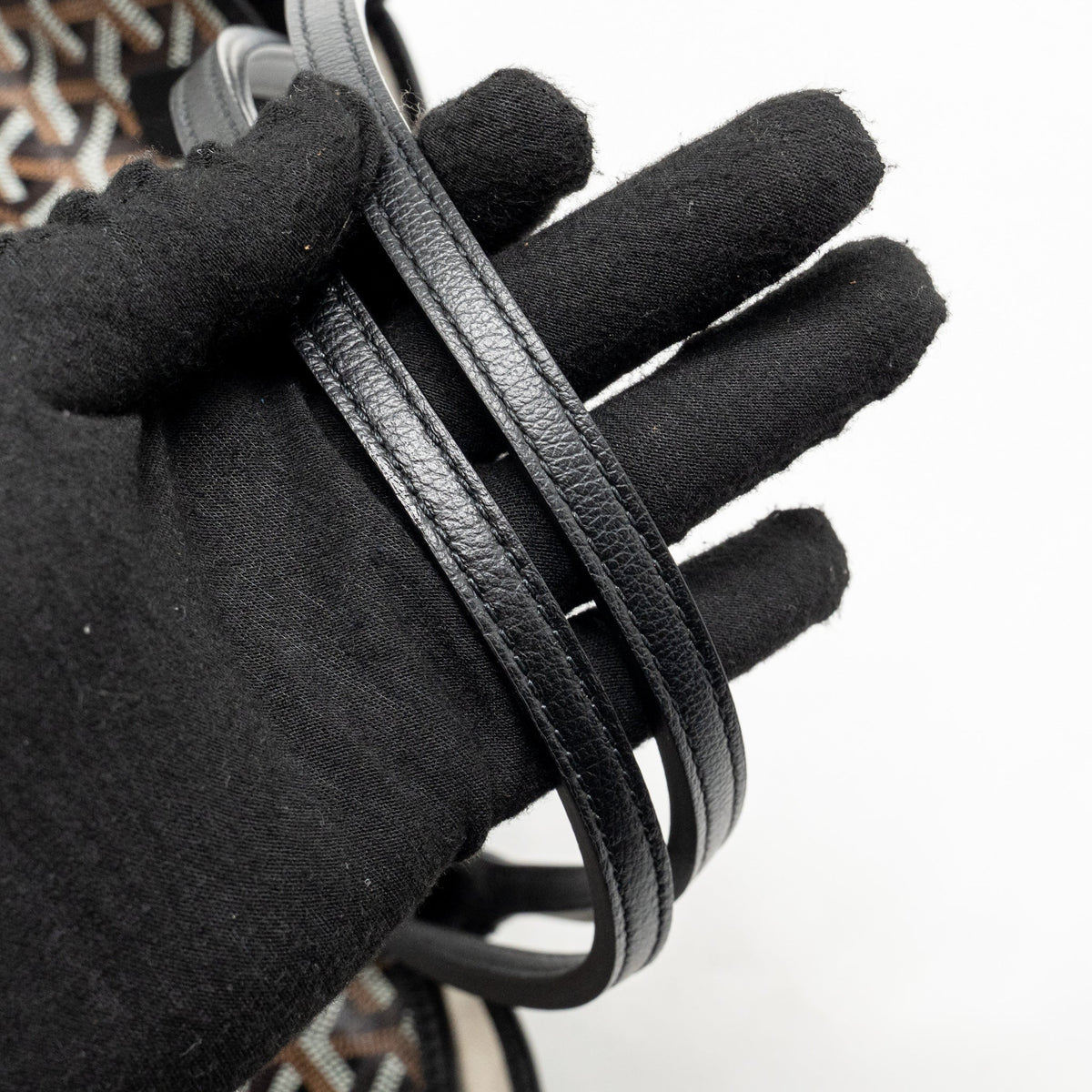 Goyard Saint Louis GM tote bag goyardline canvas / calfskin black